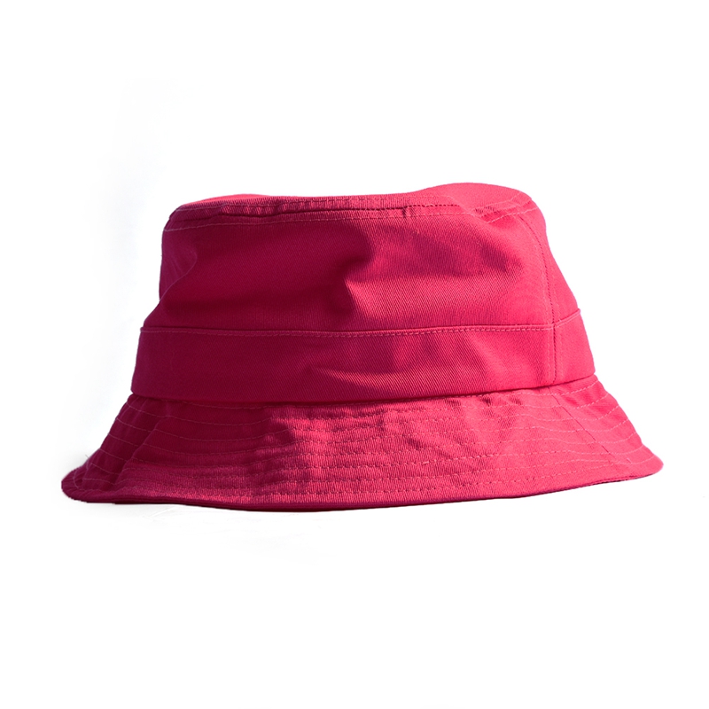 sombreros de cubo rojo en blanco llano personalizados