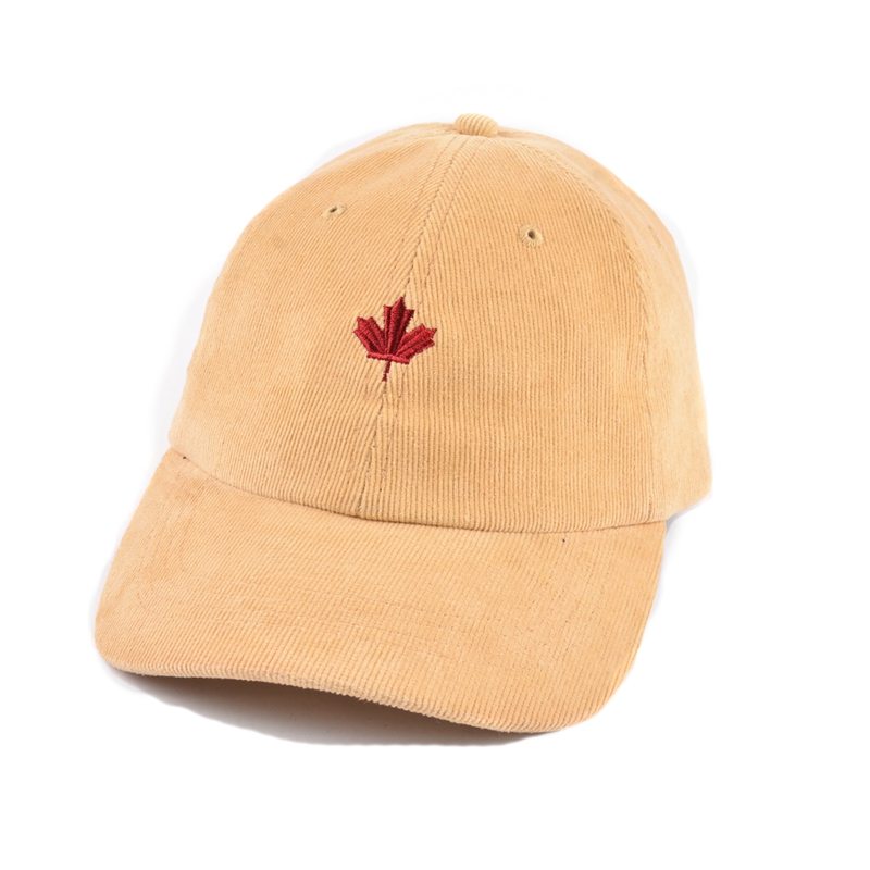 cappellini da baseball in velluto a coste semplici ricamati personalizzati