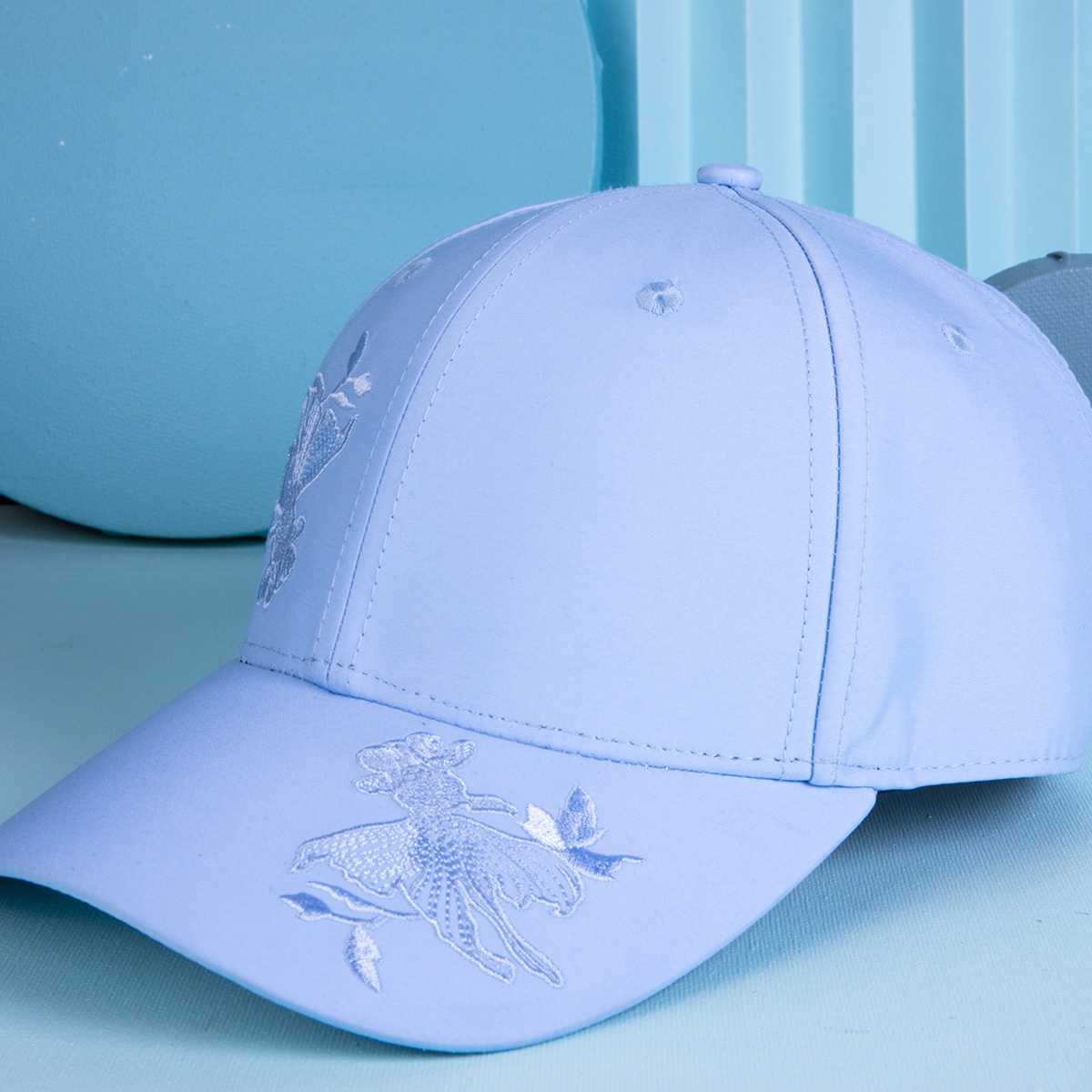 cappellino da baseball con logo ricamato in tinta unita 6 pannelli sportivi personalizzati