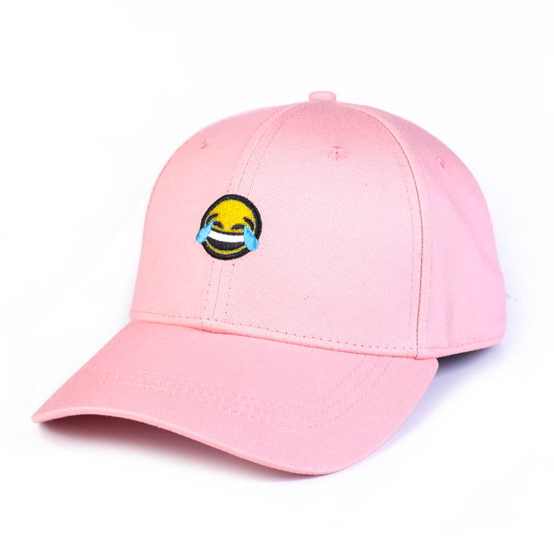 bordado liso deportes gorra de béisbol rosa personalizada