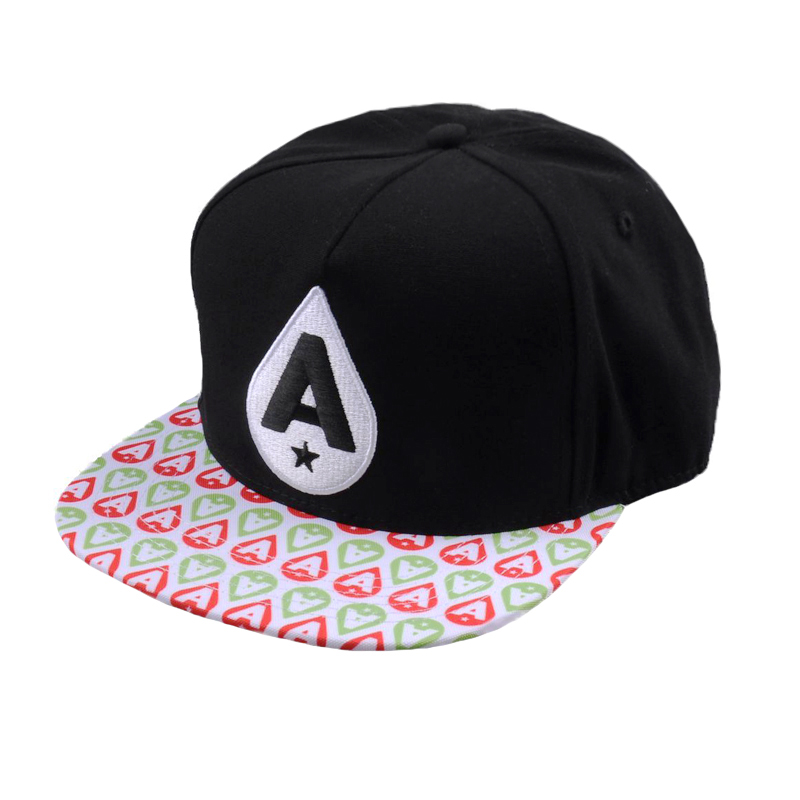China simple de la venta al por mayor del casquillo del snapback, diseños del bordado 3d para los sombreros