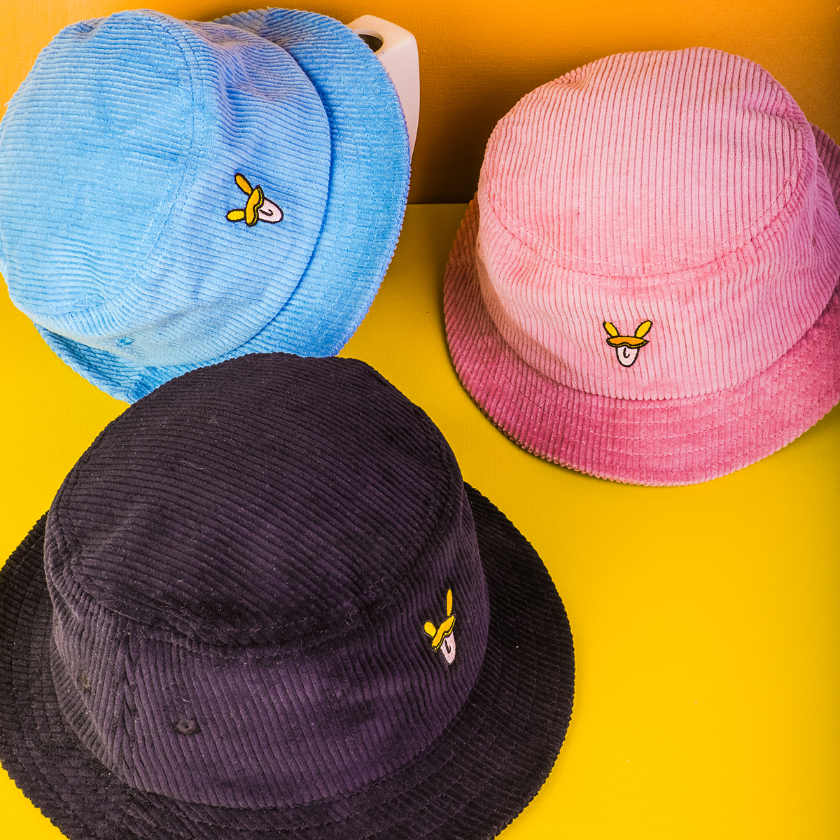 effen vfa fashion corduroy bucket hats design logo