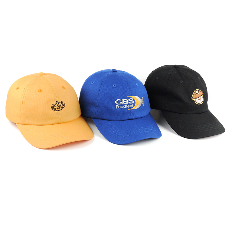 logo de broderie non structuré casquette de baseball logo de conception de chapeau de père