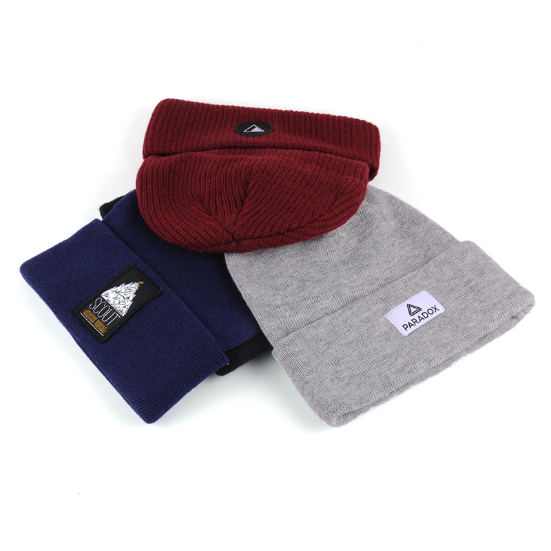 chapéu de tricô de padrão de tricô de inverno