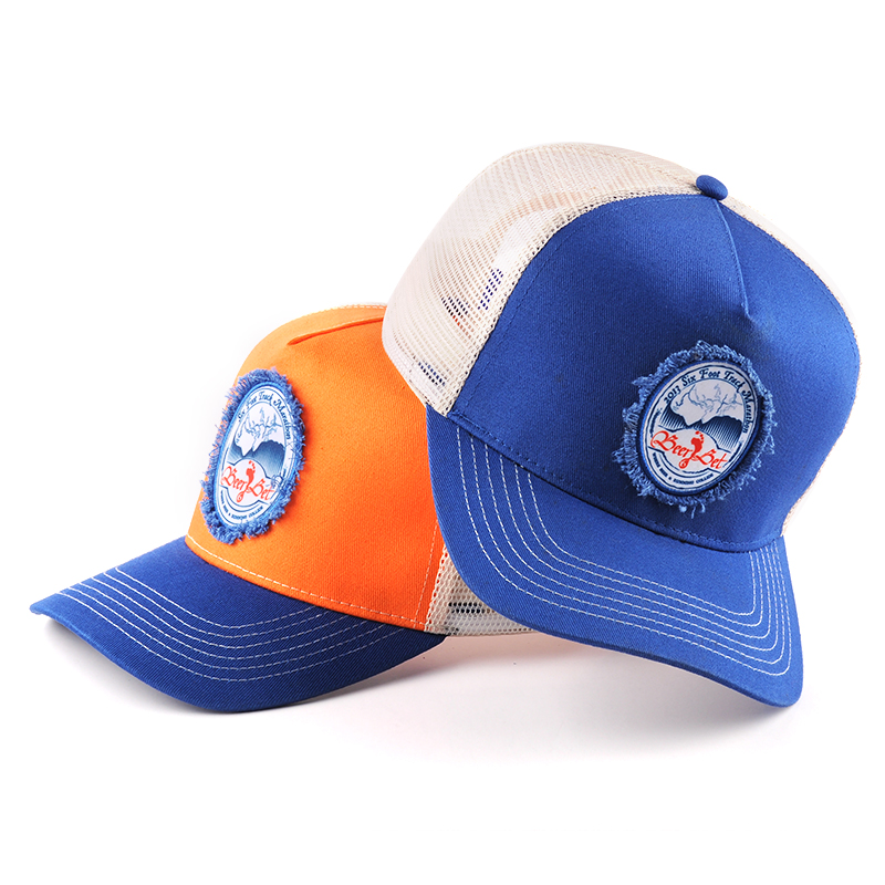 patch tissé 5 panneaux de baseball sport camionneur casquettes maille chapeaux
