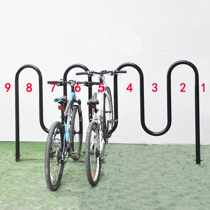 Soporte para bicicleta de piso, soporte para bicicletas de garaje para  almacenamiento interior/exterior, soporte de estacionamiento para ruedas