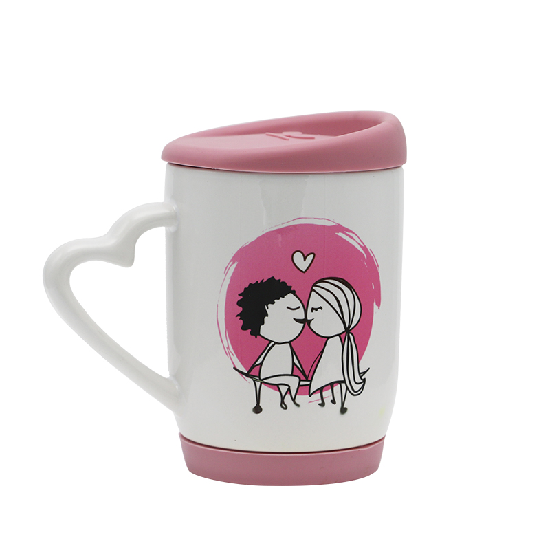 11oz Sublimation Mug with Color Silicone Cover and bottom