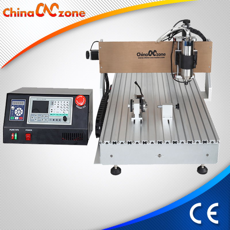 ChinaCNCzone CNC 6040 DSP 컨트롤러와 4 축 데스크톱 CNC 라우터 (1500W 또는 2200W 스핀들)