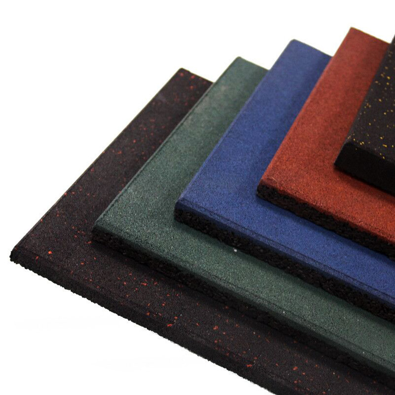 10mm 15mm 20mm 25mm 30mm 35mm 40mm 45mm 50mm colorful gym sport SBR EPDM rubber floor tiles mat