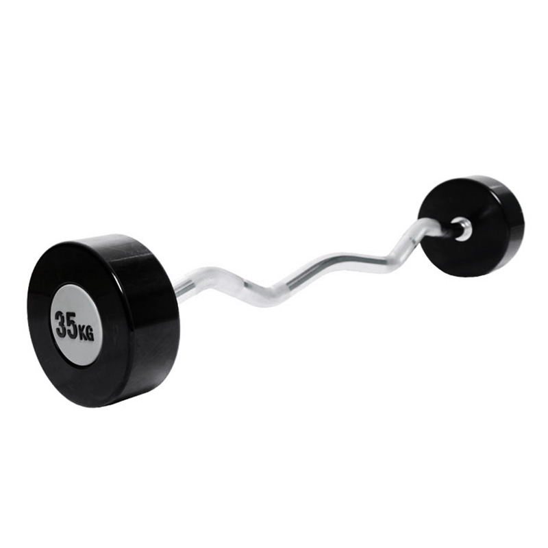 Bar and Weight Set PU Material Fixed Barbell Set China Supplier