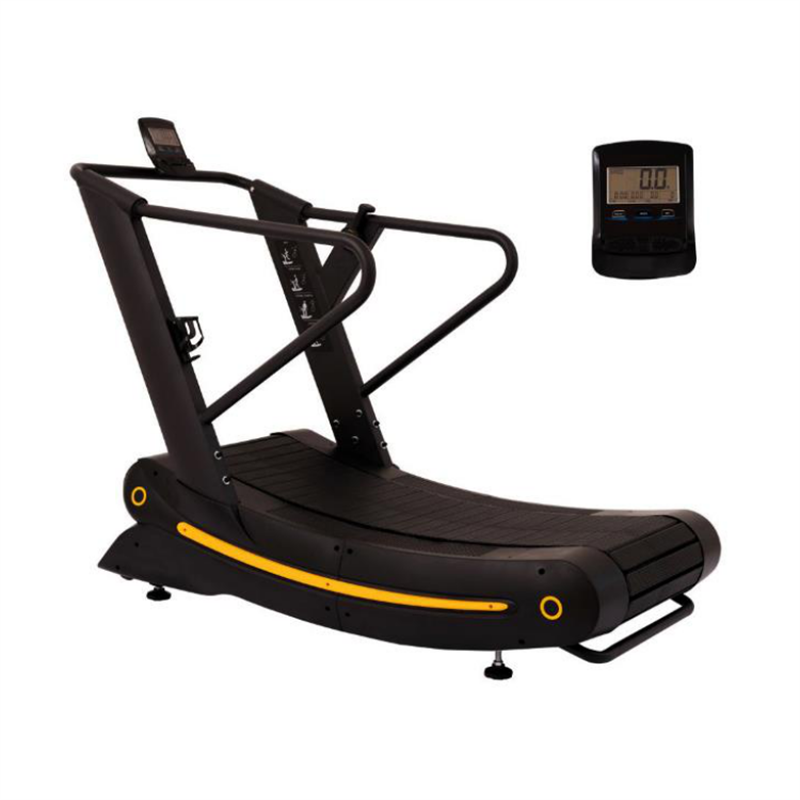 Commercial gym equipment treadmill cardio non-mortor curved treadmill