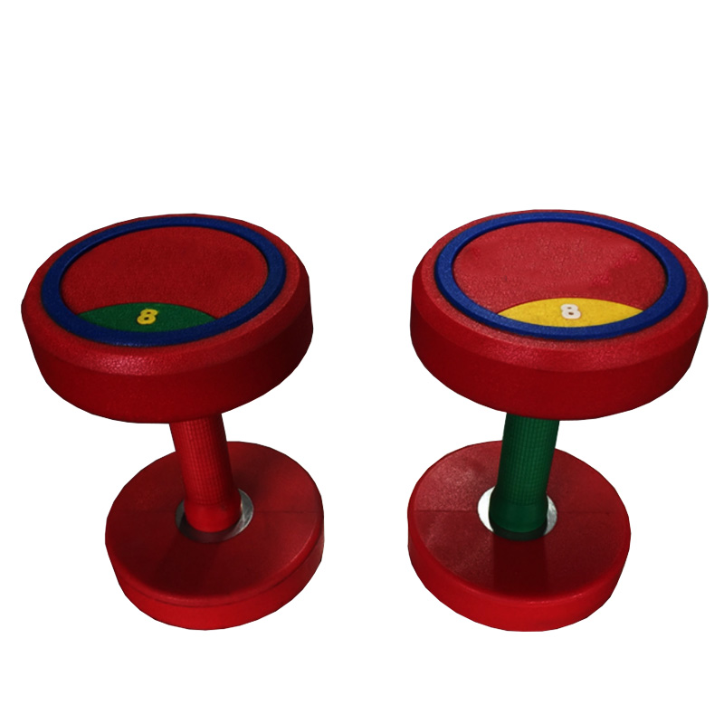 China Cheap Round Head PU Dumbbell Set For Sale Supplier