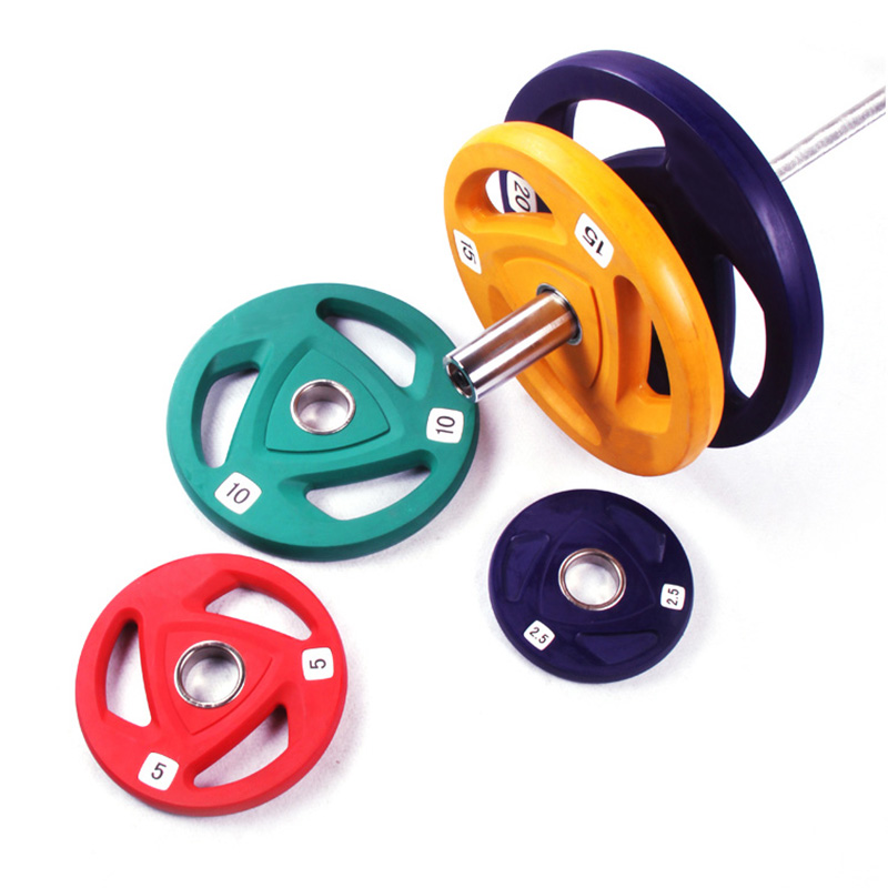 China Colorful  Tri grip Weight Plate Supplier