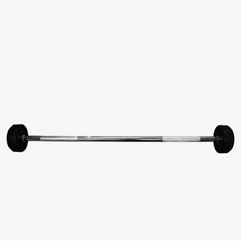 China Rubber Fixed Straight Barbell Set Supplier