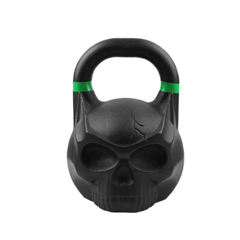 China Wholesale Black Cast Iron CF Skull Kettlebell