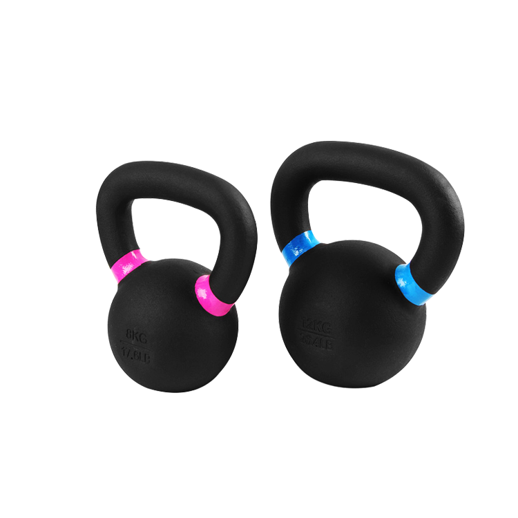 China supplier powder coated kettlebell with color circle factory manufacturer