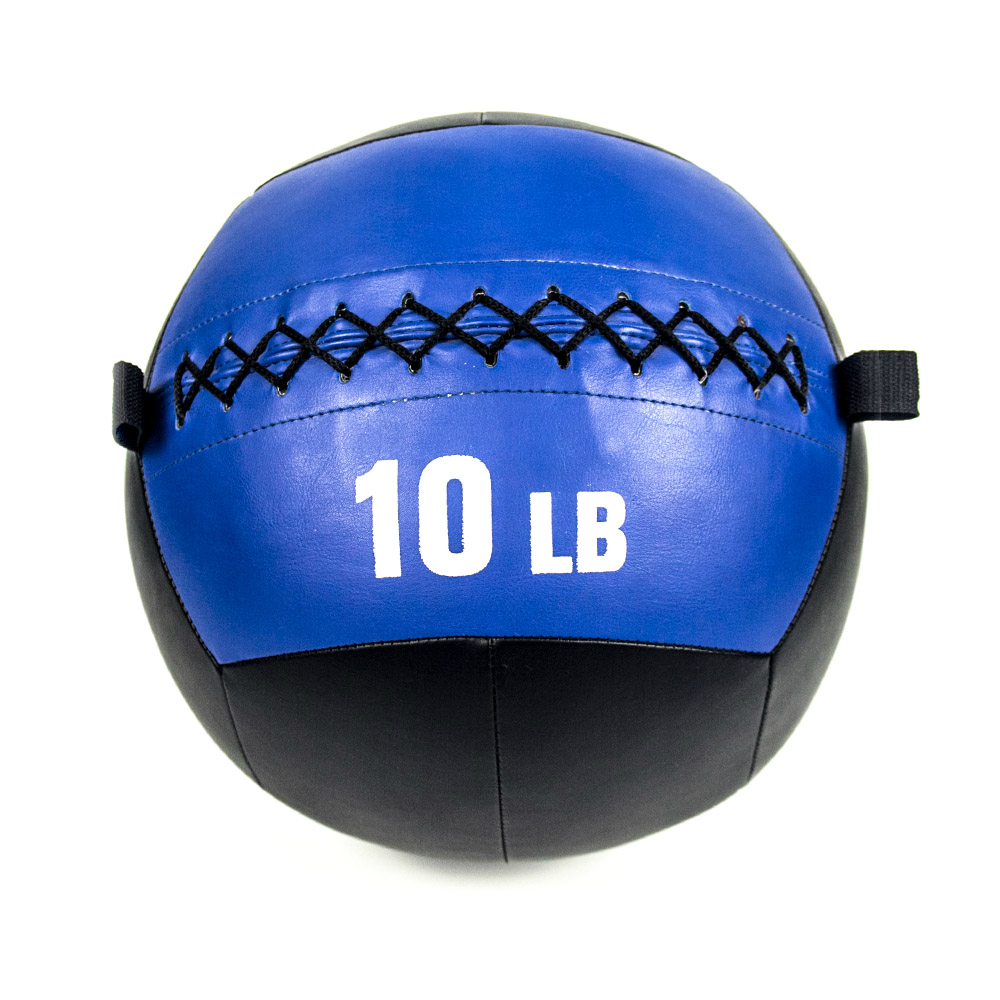 Kundenspezifischer PU-Leder-weicher Medizin-Wand-Ball für Krafttraining