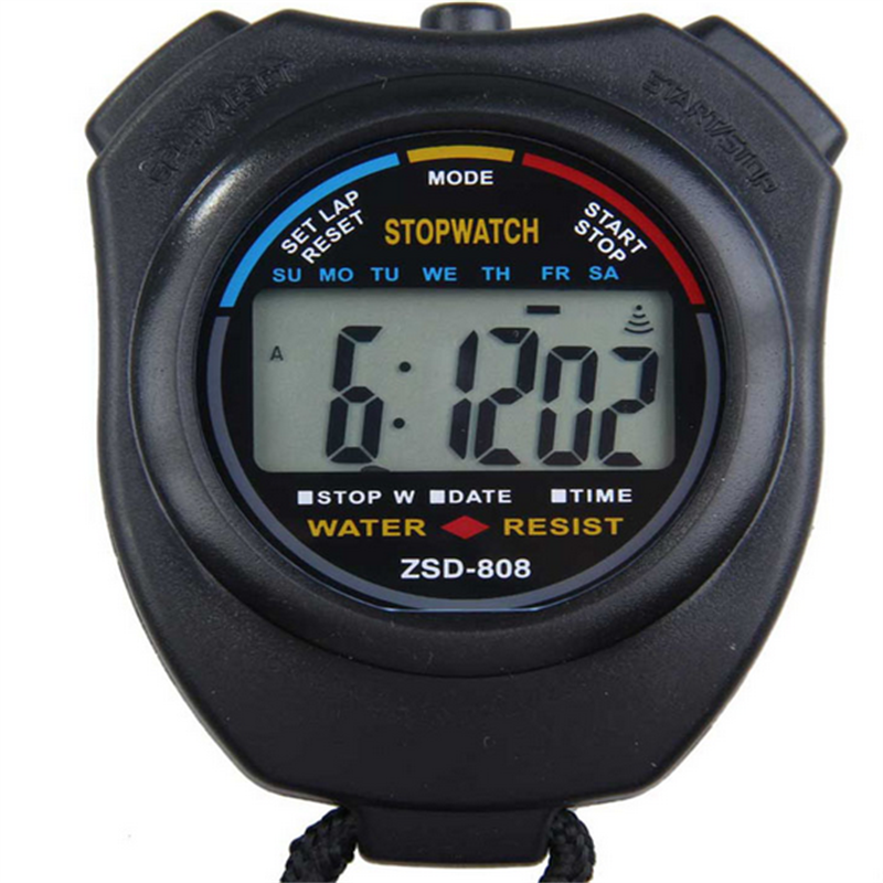 Digital LCD portable professionnel sport Timer course compétitions Sports Stop Watch réveil d’excès de vitesse