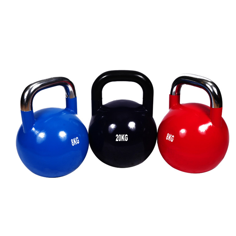 Fitness Gym Steel Kettlebell Chromed Poignée Concours Kettlebell China Factory