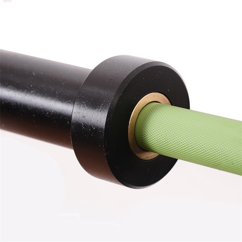 Green color 2.2m cerakote bar workout training barbell China factory