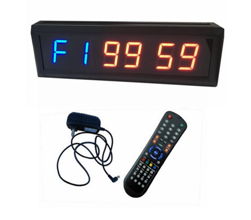 Gym Boxing EMOM MMA Alternate Interval Timer Led Stopwatch Wall Clock for Fitness Remote Control Ledgital CF Training Timer
