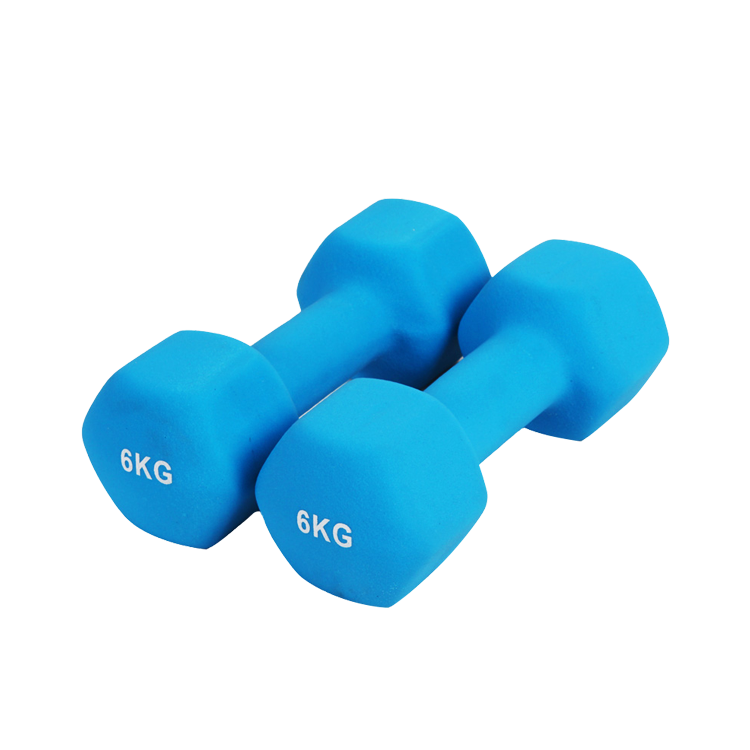 Gym neoprene dumbbell body building vinyl hand weights in pound China supplier