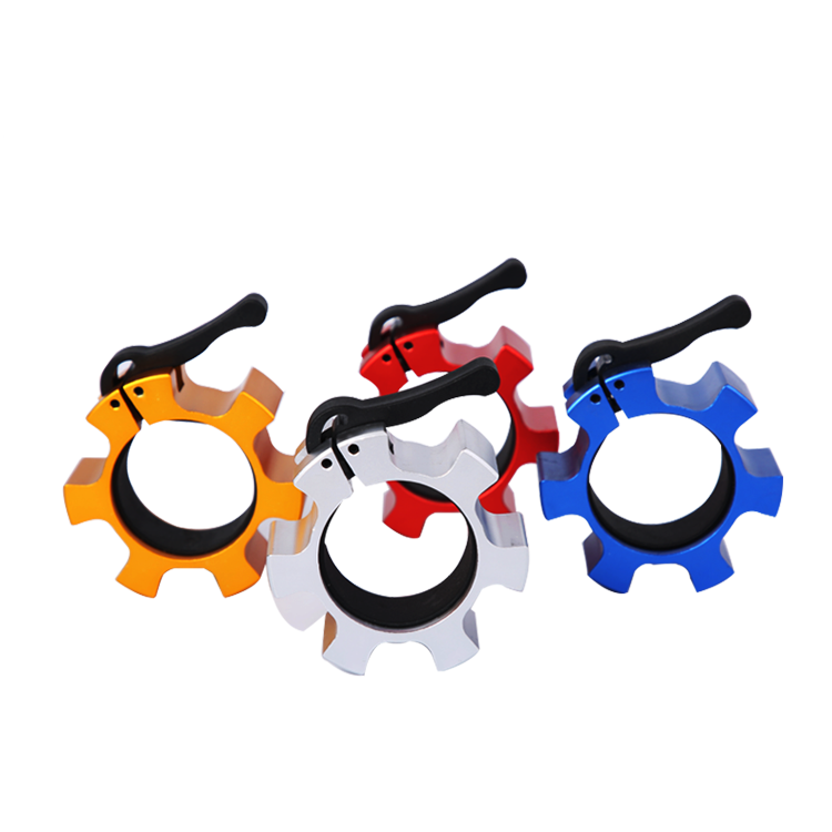 Colorful fitness aluminum barbell bar collars barbell clip clamp fitness exercise collar