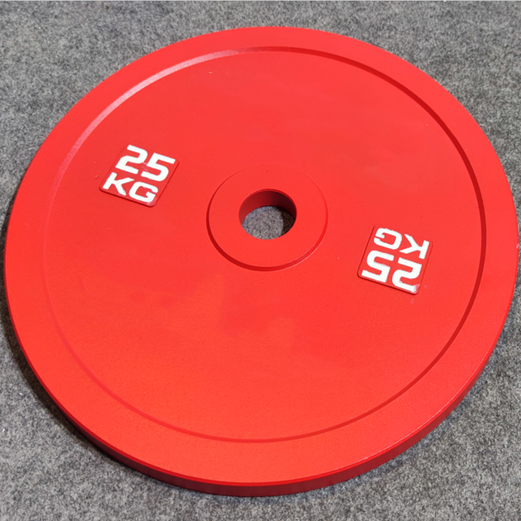 Steel weight plates fitness calibrated barbell plates China manufacturer