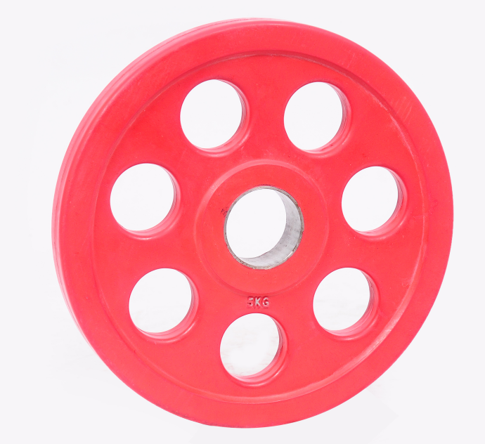 rubber barbell plate