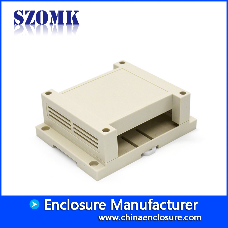 115 * 90 * 41 mm SZOMK Contenitore in plastica per strumento di controllo elettronico con guida DIN ABS in plastica di alta qualità / AK80006