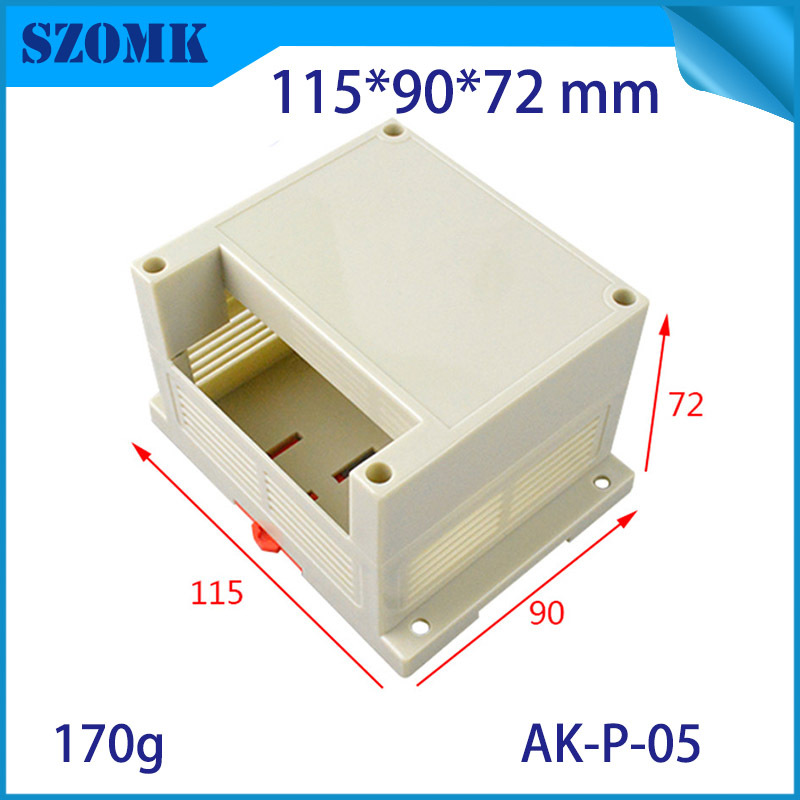 115x90x72mm vente chaude en plastique ABS rail DIN boîtier de SZOMK / AK-P-05