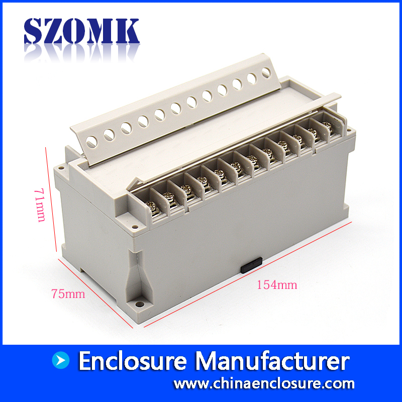 154 * 75 * 71 мм пластиковая коробка для электронных компонентов для корпуса электронных компонентов для блока питания пластмассовой проектной коробки AK-DR-46