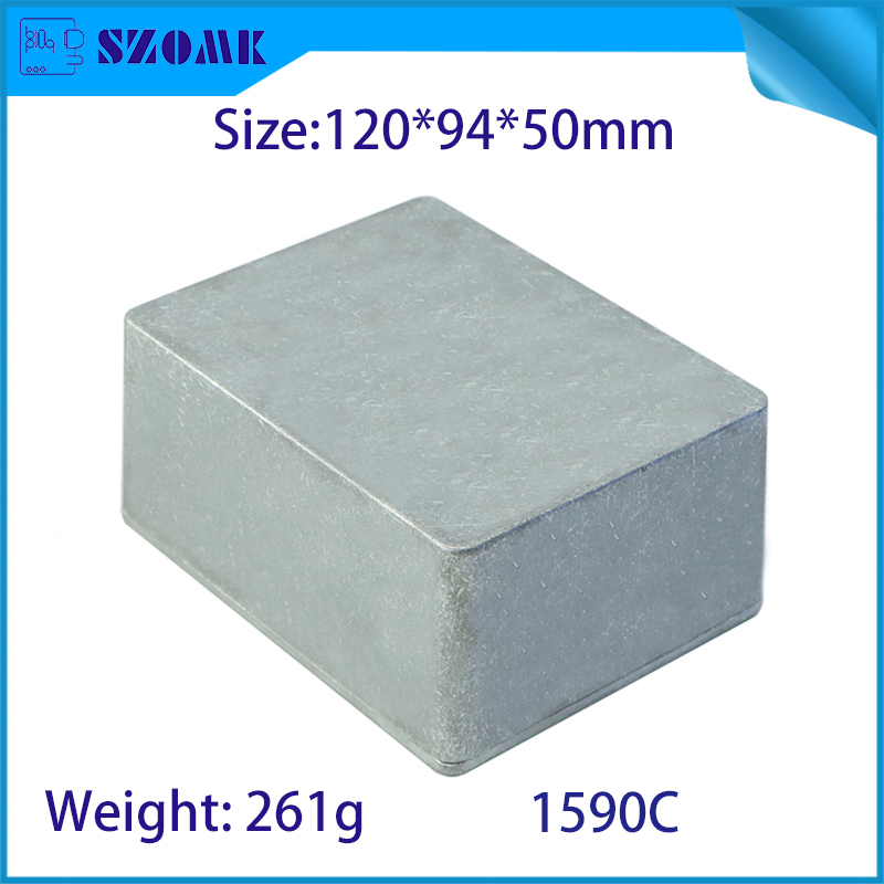 1590C 120 * 94 * 50mm Aluminium Metal Stomp Box Case Enclosure Gitaar Effect Pedaal