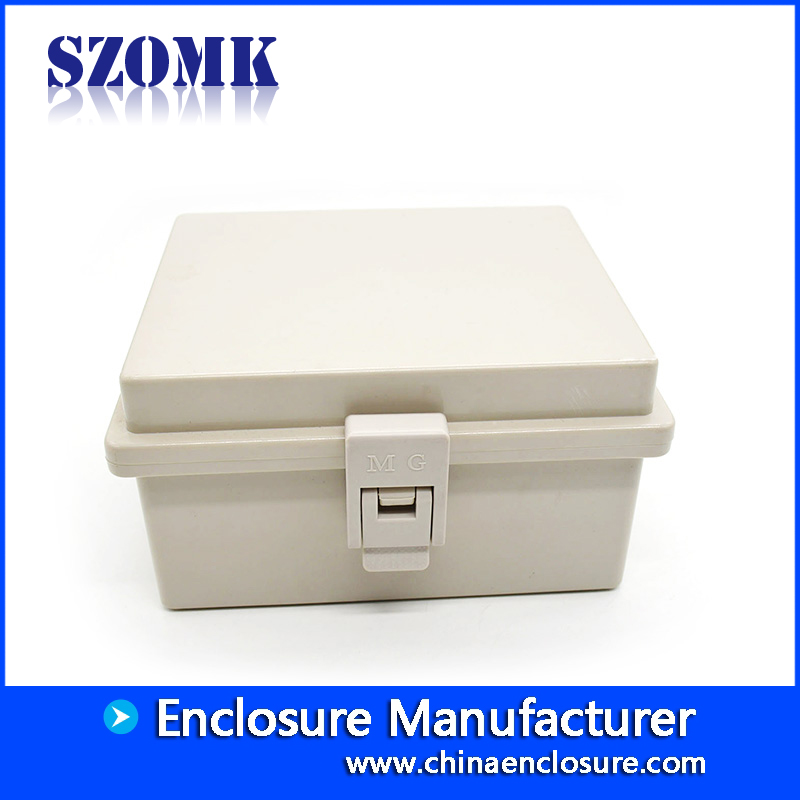 160 * 140 * 85mm SZOMK防水電子プロジェクトプラスチックボックスインストゥルメントヒンジボックス装置ハウジングケース/ AK-01-35
