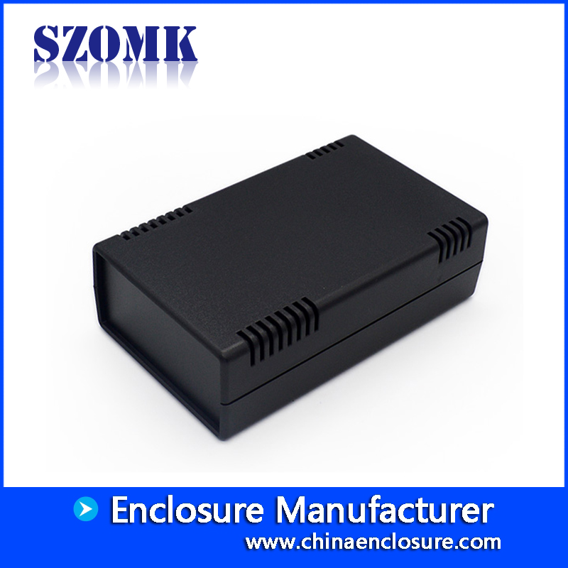 Caja de plástico electrónica vendedora caliente de la caja plástica de escritorio de la caja de SZOMK 164 * 100 * 51m m para los conectores de vivienda del instrumento / AK-D-03a