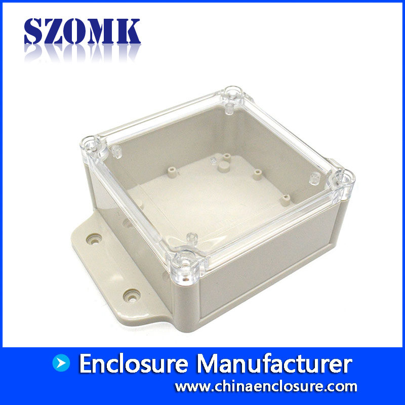 168*120*56mm IP68 Transparent Cover Waterproof Plastic Enclosure Wall Mounting Enclosure Junction Housing With High Quality/AK10011-A2