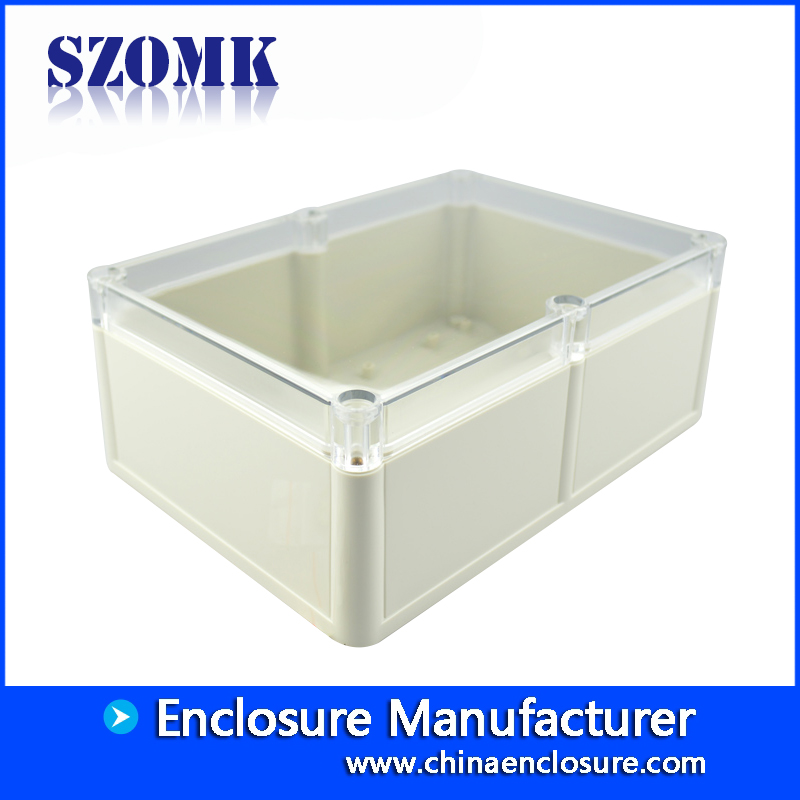 SZOMK nuevo llegó IP68 Caja de plástico resistente al agua Caja de instrumentos electrónicos con cubierta transparente AK10518