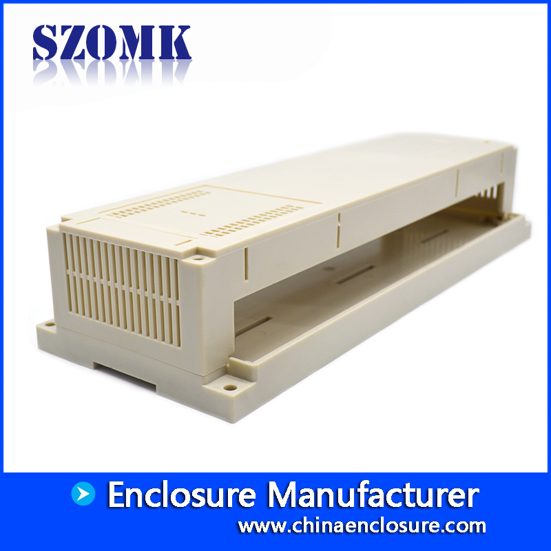 300 * 110 * 60mm SZOMK plástico din rail rail carcasa de ensamblaje de caja de instrumentos PLC para dispositivos electrónicos / AK-P-26