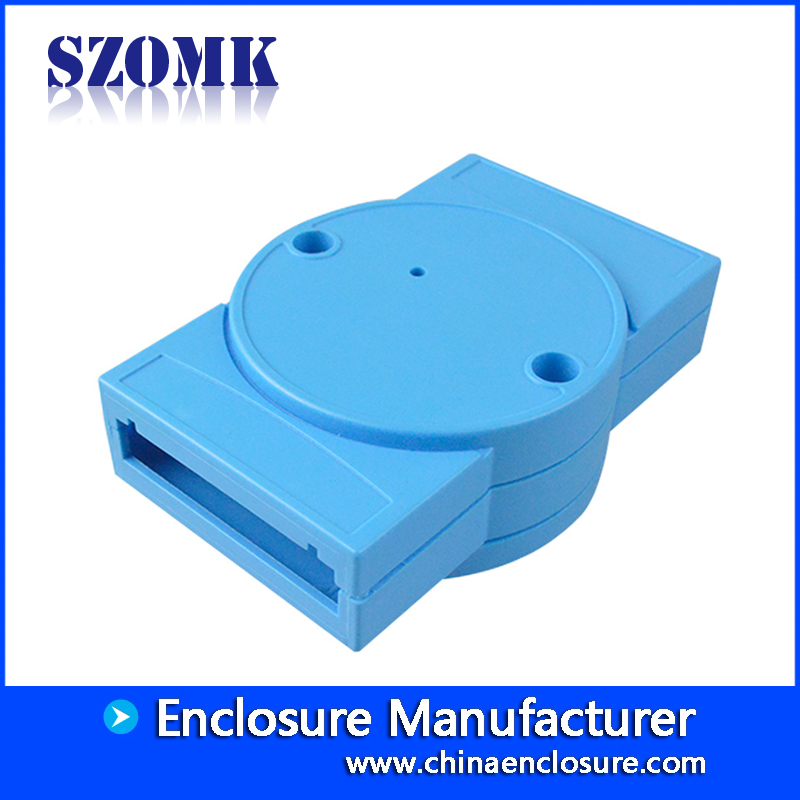Blaue Farbe industrielle elektronische Kunststoff-Box DIN-Schiene Gehäuse AK-DR-09 102 * 70 * 25mm