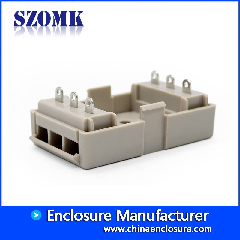 abs elettrica piccola elettronica scatola in plastica DIN AK-DR-27 80x71x43mm