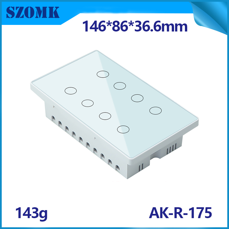 Abs Injection Plastic Electronic Enclosure Oem Boxes Cable Connector Junction Box Moulded Enclosures Dustproof AK-R-175