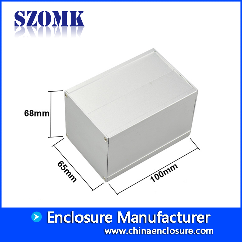 Caixa de caixa de alumínio para projetos eletrônicos Unidades de alimentação Amplificadores 68x65x mm LIVRE