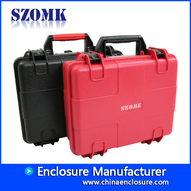 中国SZOMK IP 67硬塑料经典ABS工具箱参数AK-18-01 280 * 246 * 106mm出厂