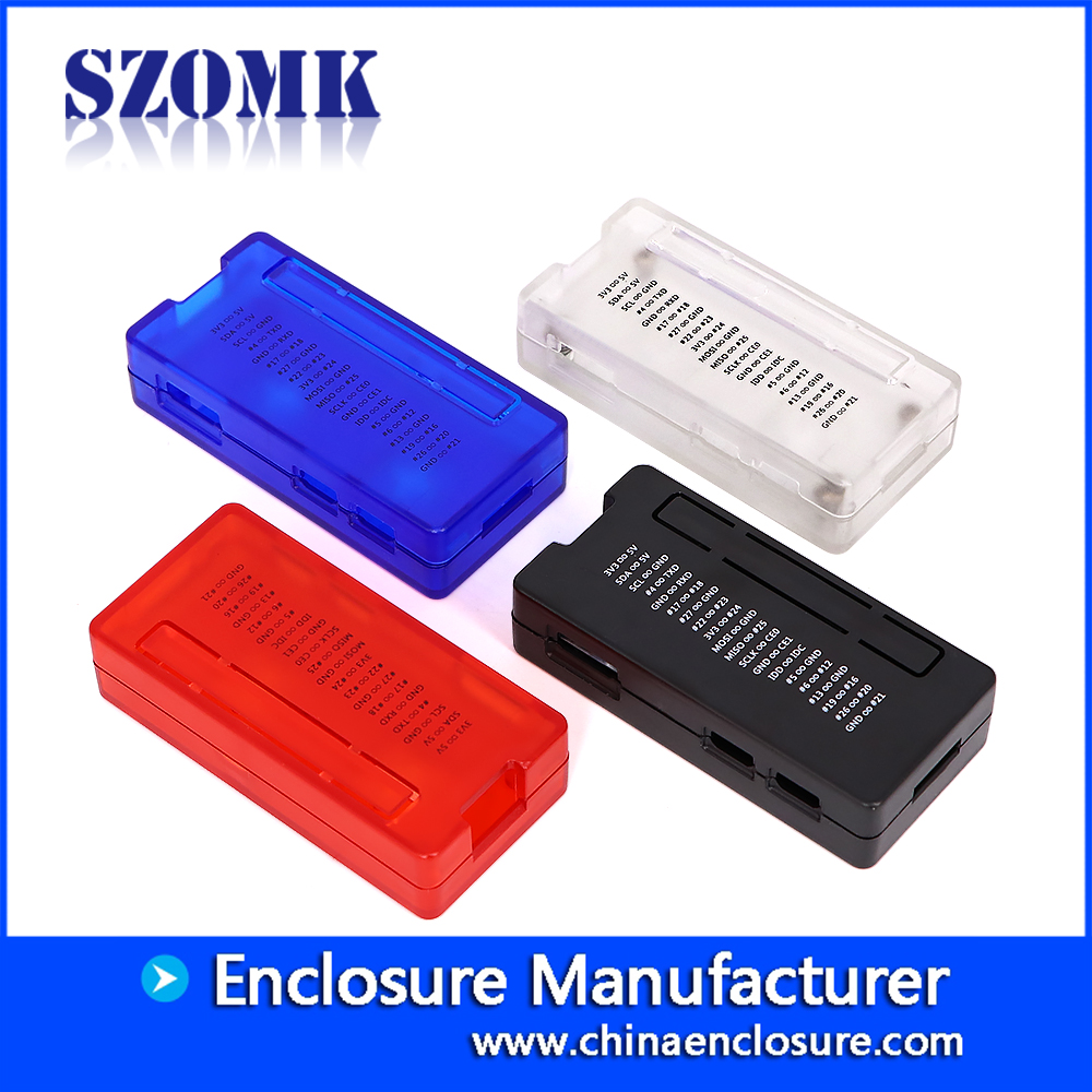 Caixa elétrica de plástico de gabinete de plástico personalizado para gabinete de circuito impresso szomk AK-N-69 72 x 35 x 17 mm