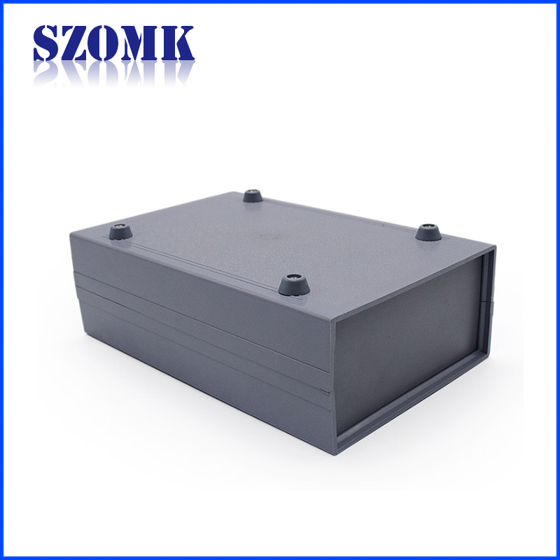 Caja de conexiones electrónica de encargo pequeña de la caja del instrumento de escritorio del ABS del recinto plástico de SZOMK / 190 * 120 * 60m m / AK-D-23