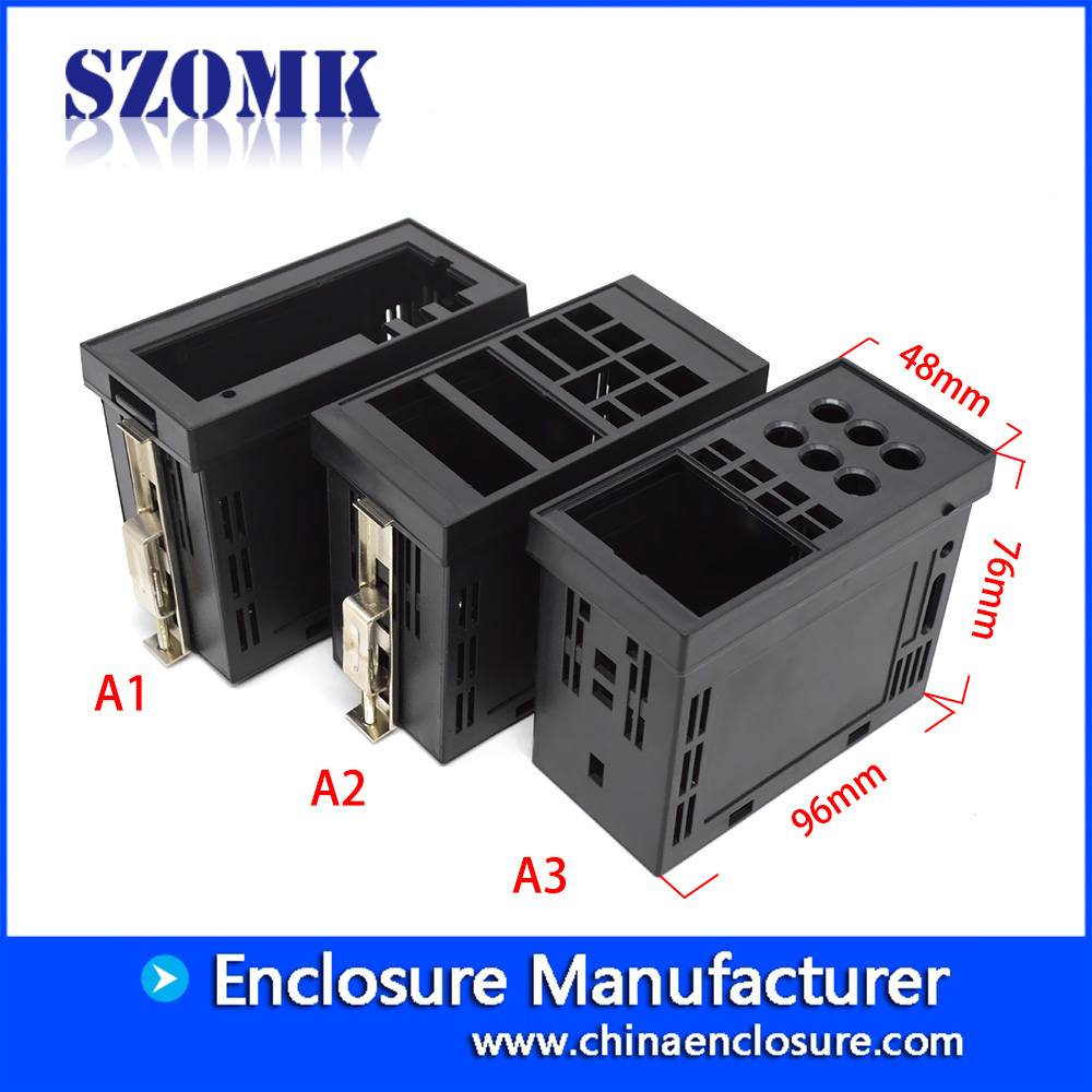DIN导轨塑料外壳接线盒电子塑料控制盒AK-DR-55 96 * 48 * 76mm