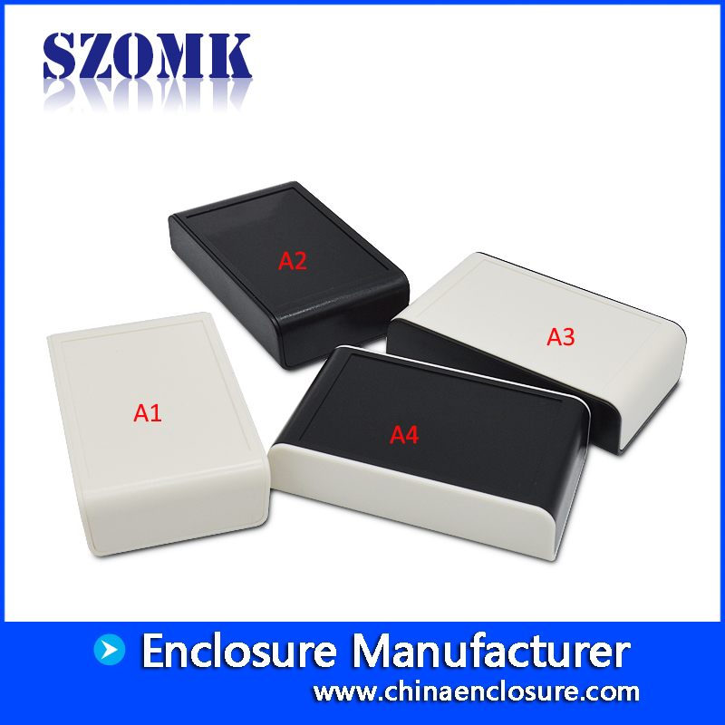 Gabinete padrão plástico ABS à prova de poeira de SZOMK / AK-S-01 / 80x50x19mm