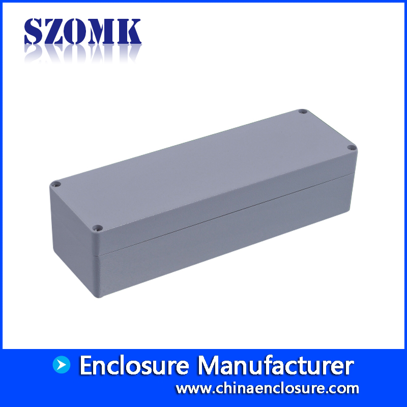 Extruded die cast aluminium enclosure waterproof PCB holder junction box for electronics AK-AW-23 250 X 80 X 64 mm