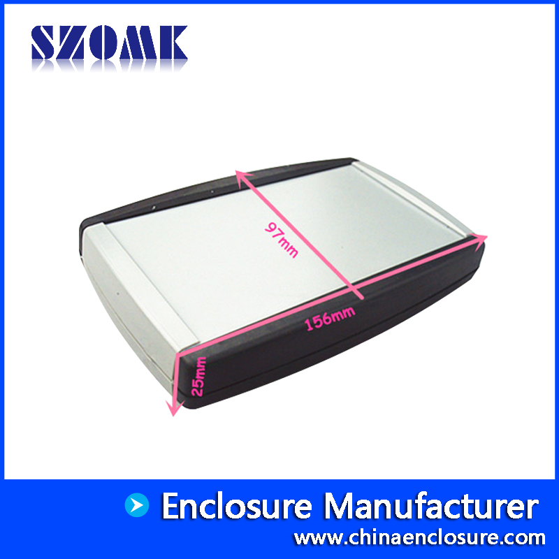 Caja de plástico ABS portátil para proyectos electrónicos AK-H-44156 * 97 * 25 mm
