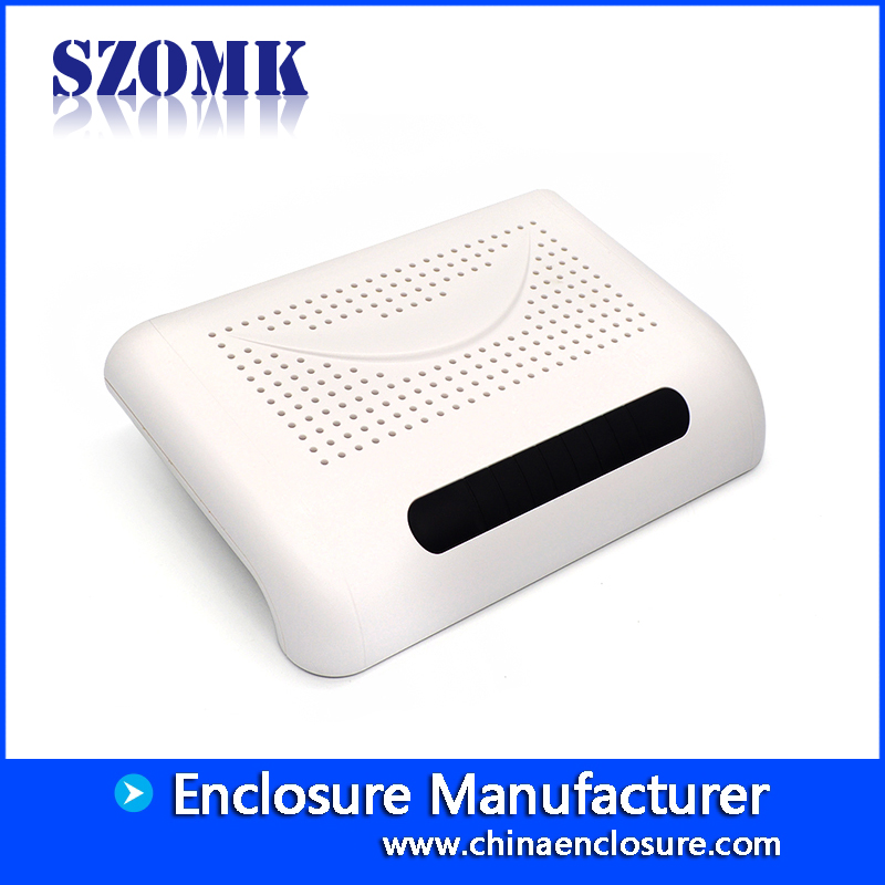 Boîtier de routeur de réseau en plastique ABS de haute qualité de SZOMK / AK-NW-39/210 * 140 * 42mm